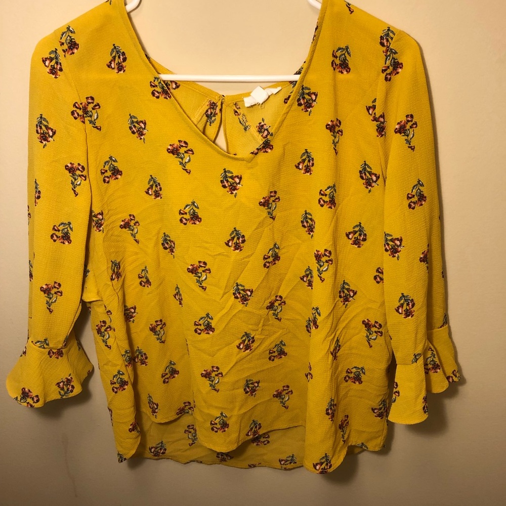 Yellow Floral Top